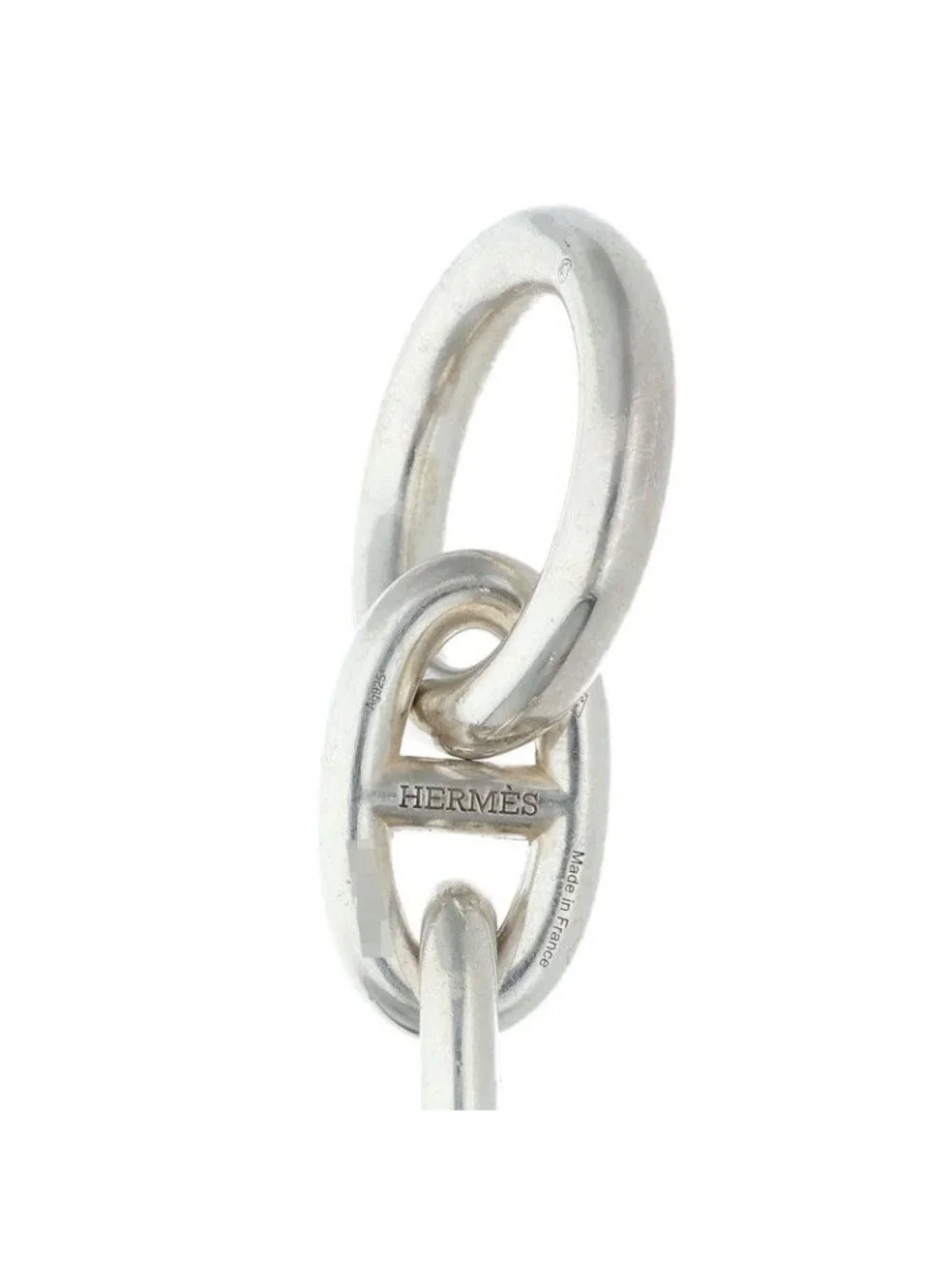 Hermes Chaine D'ancre TGM Silver Bracelet
